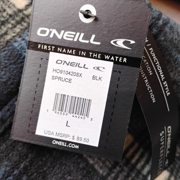 O'Neill NEW SuperFleece Lined Flannel Jacket - Picture 7 of 8